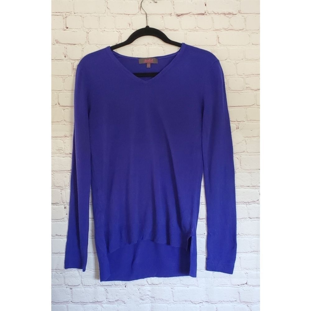 Marled Long Sleeve Lightweight Sweater Small